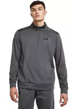Флисовый спортивный топ на молнии 1/4 Under Armour, серый