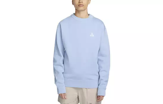 Флисовый свитер ACG Therma-Fit Tuff с круглым вырезом Nike, синий