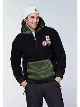 Флисовый свитер Chiemsee, цвет schwarz/grn