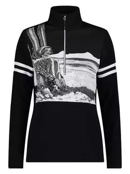 Флисовый свитер CMP, черный