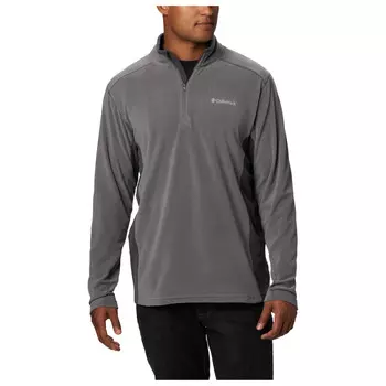 Флисовый свитер Columbia Klamath Range II Half Zip, цвет City Grey/Shark