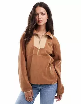 Флисовый свитер Columbia Sequoia Grove с застежкой-молнией на половину длины в цвете «верблюжий коричневый» и «каноэ»