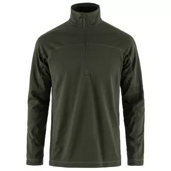 Флисовый свитер Fjllrven Abisko Lite Fleece Half Zip, цвет Deep Forest