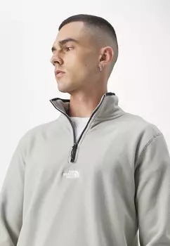Флисовый свитер GLACIER ZIP EMBROIDERED LOGO The North Face, серый