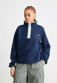 Флисовый свитер HELVETIA™ CROPPED HALF SNAP Columbia, темно-синий