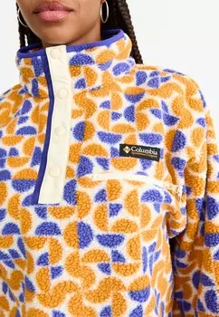 Флисовый свитер HELVETIA™ II PRINTED CROPPED HALF SNAP Columbia, разноцветный