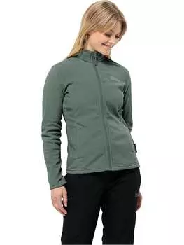 Флисовый свитер Jack Wolfskin, зеленый