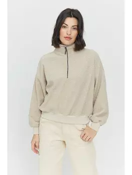 Флисовый свитер MAZINE, бежевый