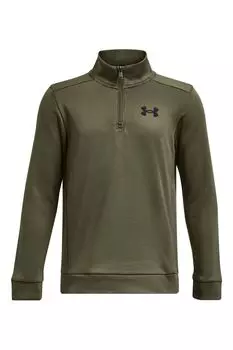 Флисовый свитер на молнии 1/4 Under Armour, зеленый