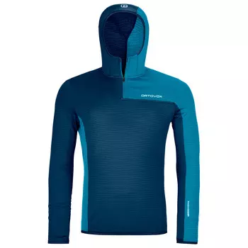 Флисовый свитер Ortovox Fleece Light Grid ZN Hoody, цвет Deep Ocean