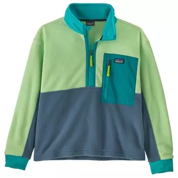Флисовый свитер Patagonia Kid's Microdini 1/2 Zip P/O, цвет Utility Blue