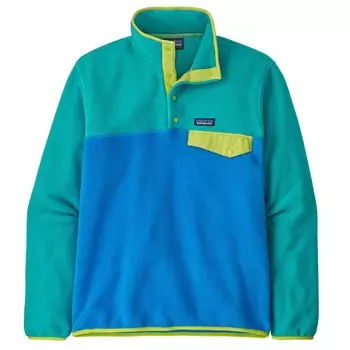 Флисовый свитер Patagonia Lightweight Synch Snap T P/O, цвет Vessel Blue
