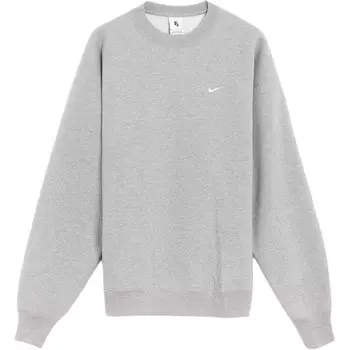 Флисовый свитер с круглым вырезом Solo Nike, серый