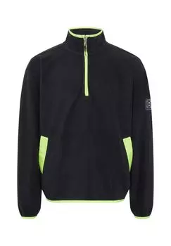 Флисовый свитер с воротником и молнией CHIEMSEE, цвет Deep Black