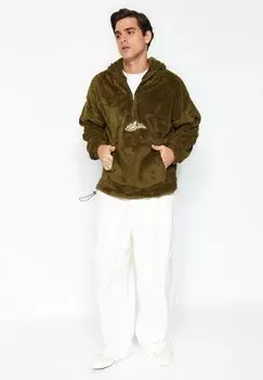 Флисовый свитер Trendyol, цвет khaki st