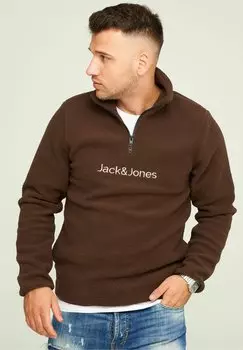 Флисовый свитер VESPER Jack & Jones, цвет chocolate brown