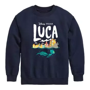 Флисовый свитшот Disney Luca Costal Sea Monster для мальчиков 8–20 лет Licensed Character, синий