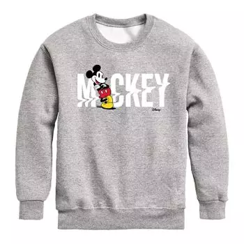 Флисовый свитшот Disney's Mickey Mouse для мальчиков 8–20 лет с рисунком глюков и принтом «Маус» Licensed Character