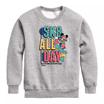Флисовый свитшот Disney's Mickey Mouse для мальчиков 8–20 лет Sk8 на весь день Licensed Character
