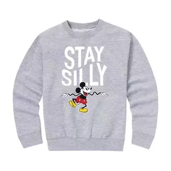 Флисовый свитшот Disney's Mickey Mouse для мальчиков 8–20 лет Stay Silly Licensed Character
