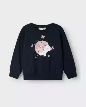 Флисовый свитшот для девочек name it, синий