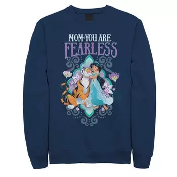 Флисовый свитшот Disney's Aladdin Jasmine & Rajah «Mom You Are Fearless» Licensed Character, темно-синий