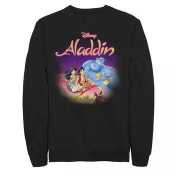 Флисовый свитшот Disney's Aladdin с изображением Licensed Character, черный