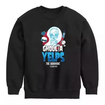 Флисовый свитшот Ghoulia Yelps для мальчиков 8–20 лет Monster High Licensed Character, черный