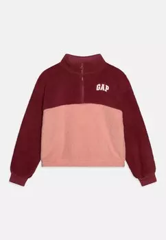Флисовый свитшот Girls Logo GAP, цвет dry rose