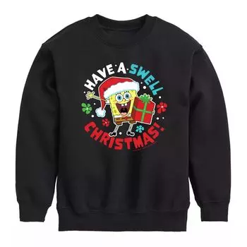 Флисовый свитшот Nickelodeon SpongeBob SquarePants для мальчиков 8–20 лет с объемным рождественским рисунком Licensed Character