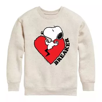 Флисовый свитшот Peanuts Heart Breaker для мальчиков 8–20 лет Licensed Character