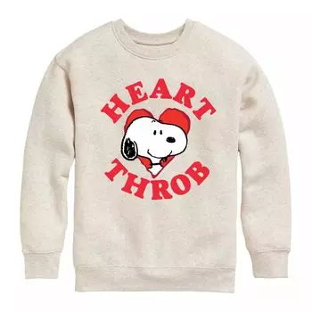 Флисовый свитшот Peanuts Heartthrob Snoopy для мальчиков 8–20 лет Licensed Character