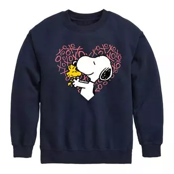 Флисовый свитшот Peanuts Woodstock Snoopy для мальчиков 8–20 лет Licensed Character, синий
