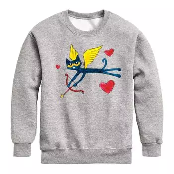 Флисовый свитшот Pete The Cat Cupid для мальчиков 8–20 лет Licensed Character