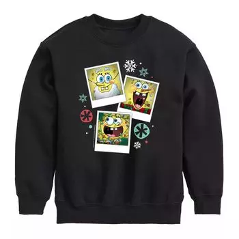 Флисовый свитшот с графическим рисунком для мальчиков 8–20 лет Nickelodeon SpongeBob SquarePants (Рождественские фотографии) Licensed Character