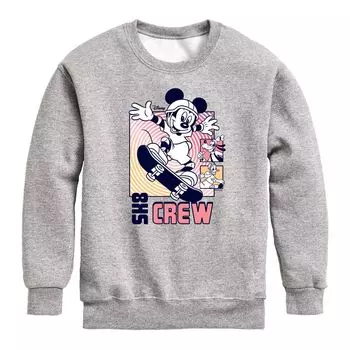 Флисовый свитшот с изображением экипажа Disney's Mickey Mouse для мальчиков 8–20 лет Sk8 Licensed Character