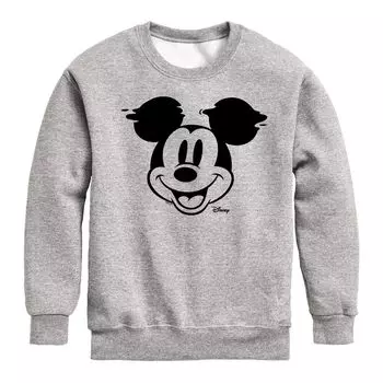 Флисовый свитшот с изображением глюков Disney's Mickey Mouse для мальчиков 8–20 лет Licensed Character, серый