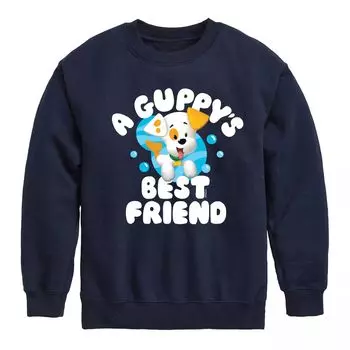 Флисовый свитшот с рисунком Bubble Guppies Best Friend для мальчиков 8–20 лет Licensed Character, синий