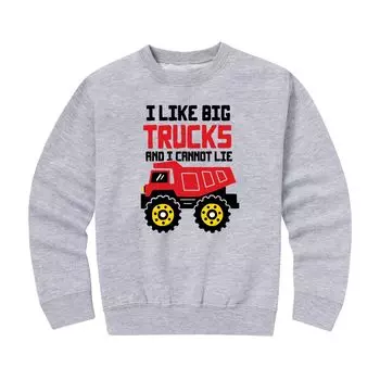 Флисовый свитшот с рисунком I Like Big Truck для мальчиков 8–20 лет Licensed Character