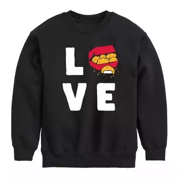 Флисовый свитшот с рисунком "Love" Chicken Nuggets для мальчиков 8–20 лет Licensed Character