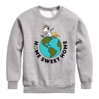 Флисовый свитшот с рисунком Peanuts Home Sweet Home для мальчиков 8–20 лет Licensed Character