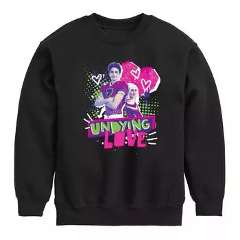 Флисовый свитшот с рисунком Undying Love для мальчиков 8–20 Disney's Zombies Licensed Character, черный