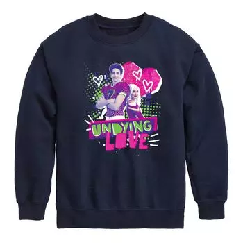 Флисовый свитшот с рисунком Undying Love для мальчиков 8–20 Disney's Zombies Licensed Character, синий