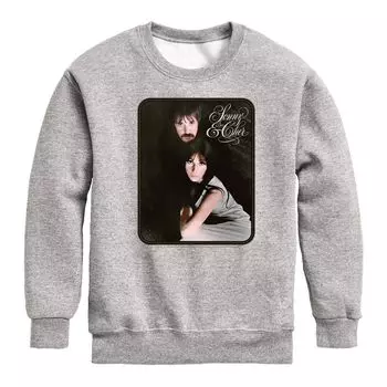 Флисовый свитшот Sonny And Cher Two Of Us для мальчиков 8–20 лет Licensed Character, серый