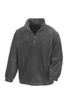 Флисовый топ Active с молнией 1/4 без подкладки и защитой от скатывания Result, серый