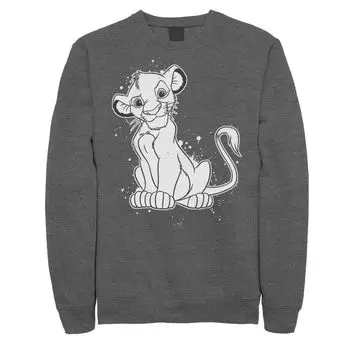 Флисовый топ с брызгами краски для юниоров Lion King Young Simba Licensed Character