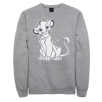 Флисовый топ с брызгами краски для юниоров Lion King Young Simba Licensed Character