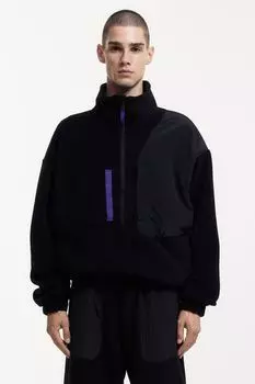 Флисовый топ с полумолнией H&M
