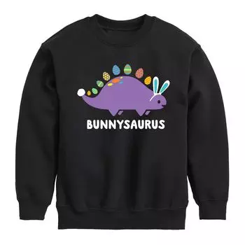 Флисовый топ с рисунком Bunnysaurus для мальчиков 8–20 лет Licensed Character, черный