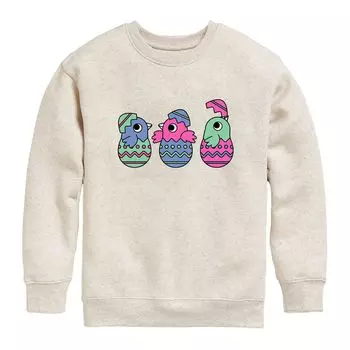 Флисовый топ с рисунком Chicks In Eggs для мальчиков 8–20 лет Licensed Character
